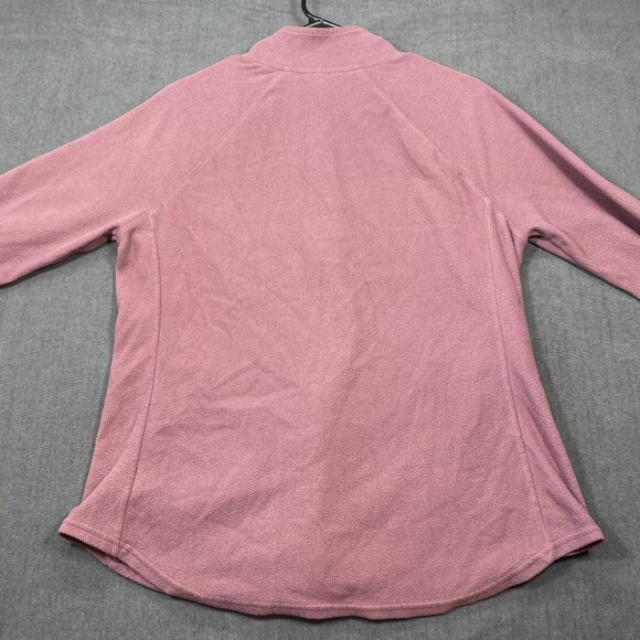 Old Navy Active Womens Go-Dry Pink Full-Zip Fleece Sweater Jacket Large - Picture 2 of 11